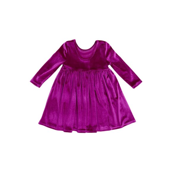 Pink Chicken Velour Steph Dress in Berry - Picture 2 of 3